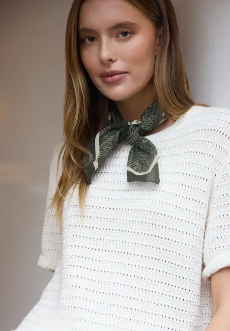 Bandana look zèbre oil green