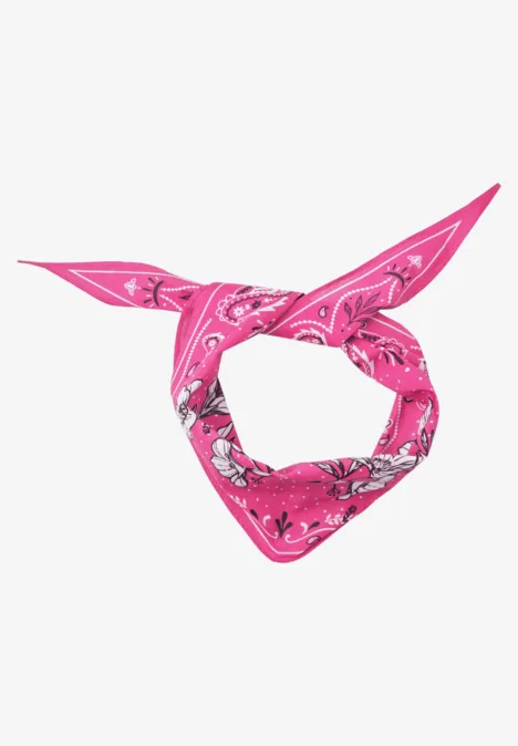Bandana in Diamantform mit Print simply pink