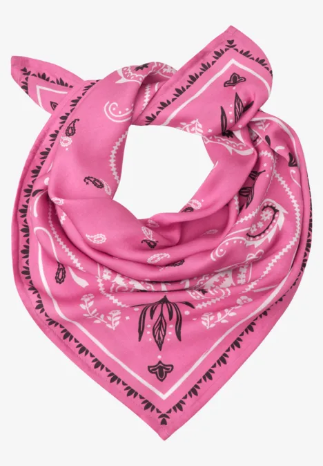 Satin Tuch mit Print simply pink Satin Tuch mit Print simply pink