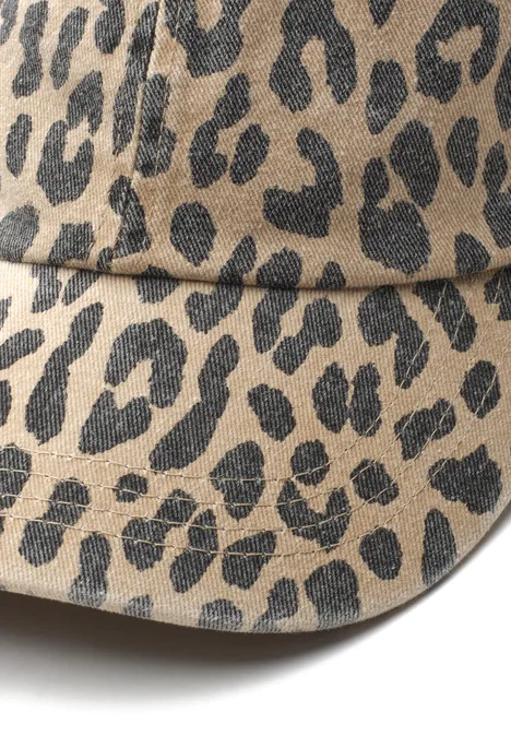 Casquette à motif léopard creamed sand