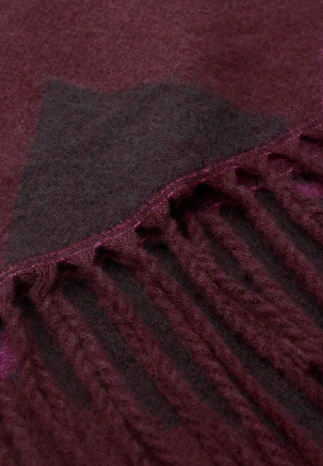 Strickschal mit Argyle-Muster light russet red