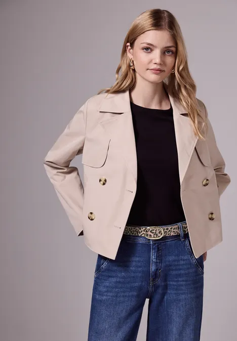 Gürtel im Leo-Look clove beige