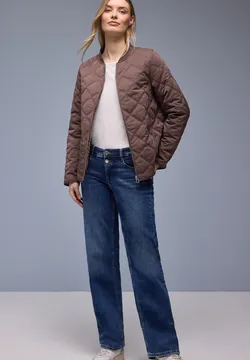 HIFI7 Lichte capuchon zonder capuchon, korte jas voor dames, licht met lange mouwen, Rood Roze, L HIFI7 Lichte capuchon zonder capuchon, korte jas voor dames, licht met lange mouwen, Rood Roze, L