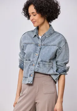 Veste En Jean Trader Taille 16 - Bleu, Denim, Occasion Très Bon état