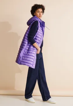 Steppweste Damen Longweste Lange Outdoor Weste Damen Street One