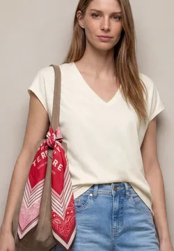 STREET-ONE Jersey T-Shirt für Damen in Weiß - CRISTA | STREET-ONE