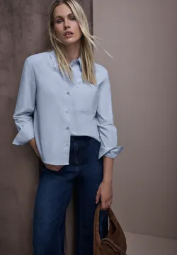 Street One Hemdbluse - Blau/dark-blue Denim