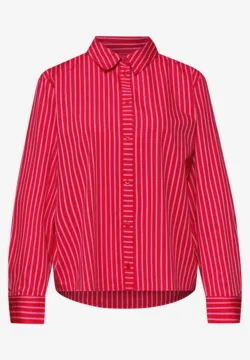 Beluring Shirt met lange mouwen voor dames, elegante V-hals, hemdblouse met lange mouwen, effen werkshirt, wit, XXL
