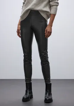 Street One Damen Thermo Leggings - Wärmende Hose Für Kalte Tage