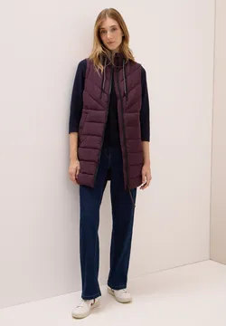 Gilet Nylon Matelassé Violet Jones New York – Taille M – Neuf Sans Étiquettes