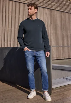Pull Col Rond Homme Sweat-shirt Homme 2025 - Col Rond Uni - Coupe Slim - Manches Longues - Tissu Polyester Confort Vêtement Homme Décontracté Pull Col Rond Homme Sweat-shirt Homme 2025 - Col Rond Uni - Coupe Slim - Manches Longues - Tissu Polyester Confort Vêtement Homme Décontracté