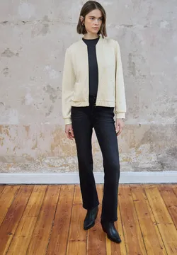 Zeagoo Shirt met lange mouwen voor dames, slim fit, basic trui met