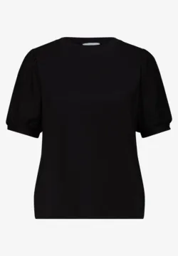 L.K.Bennett Dr Imogen mini T-shirt jurk met broderie en volant • Blauw L.K.Bennett Dr Imogen mini T-shirt jurk met broderie en volant • Blauw