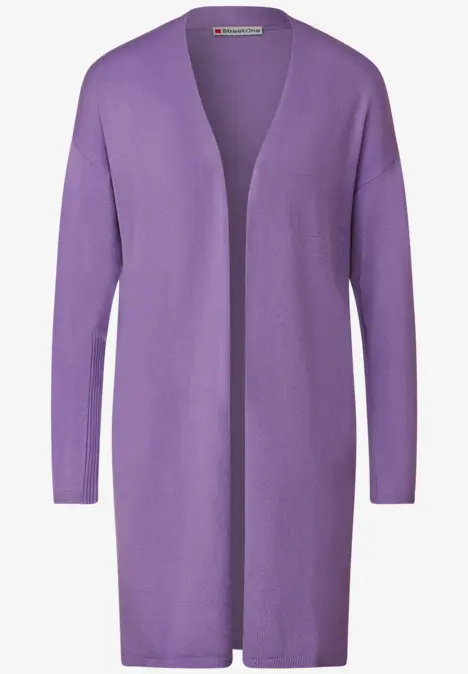 Cardigan long lupine lilac