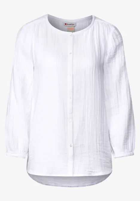 Musselin Bluse White