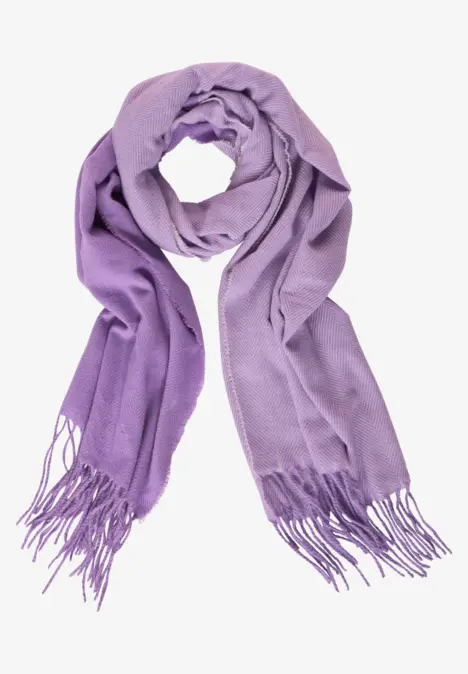 Écharpe bicolore douce lupine lilac