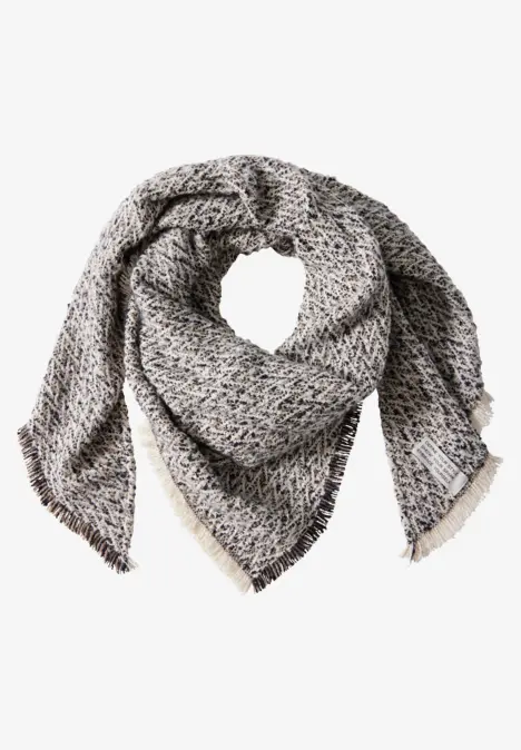 Bouclé-Schal deep tint blue