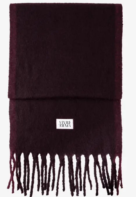 Kuscheliger Schal noble red