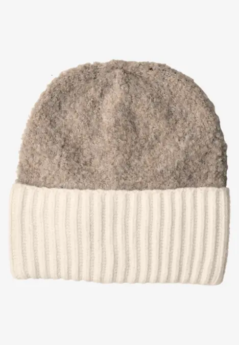 Bouclé-Mix Beanie Muddy Mocha