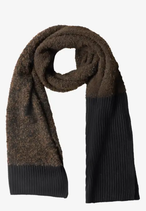Bouclé-Mix Schal Black