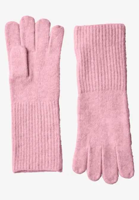 Feinstrick Handschuhe in Unifarbe vintage blush mel.