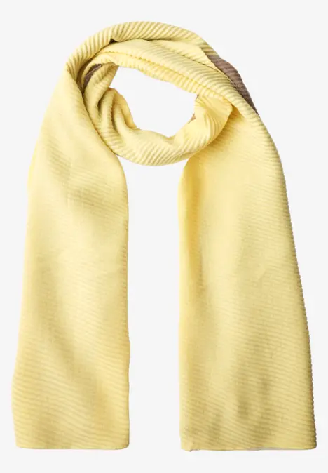 Écharpe bicolore à plis sunbeam yellow