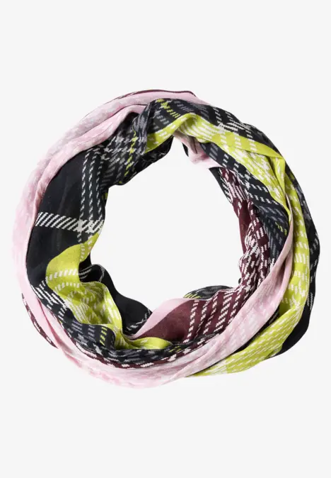 Loop-Schal mit Karomuster multicolor