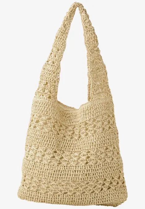 Tasche in Macrame-Optik moonstone sand