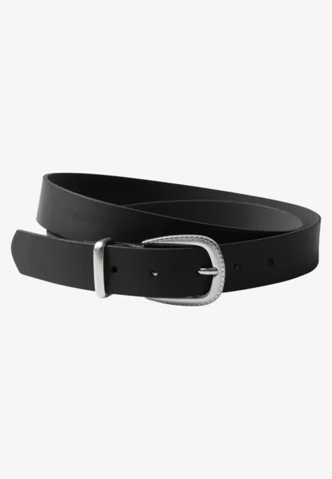 Ceinture basique à boucle Black