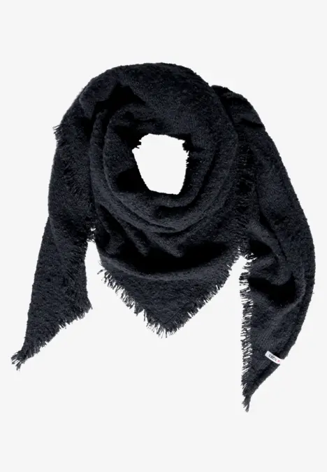 Bouclé-Tuch dark navy blue