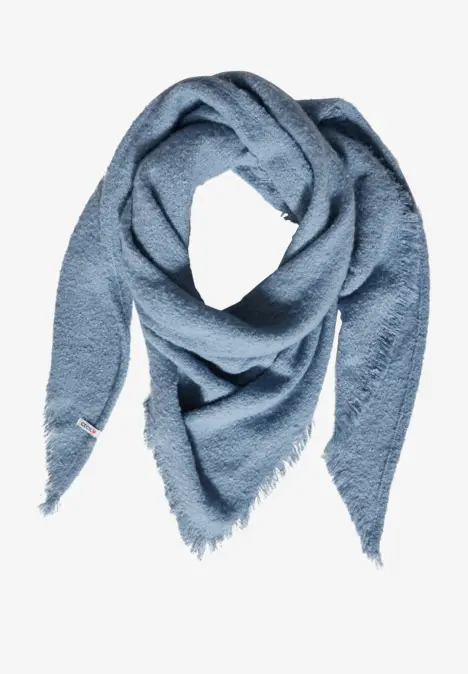 Bouclé-Tuch crystal blue