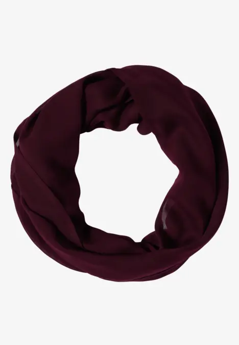 Echarpe tube unie red wine