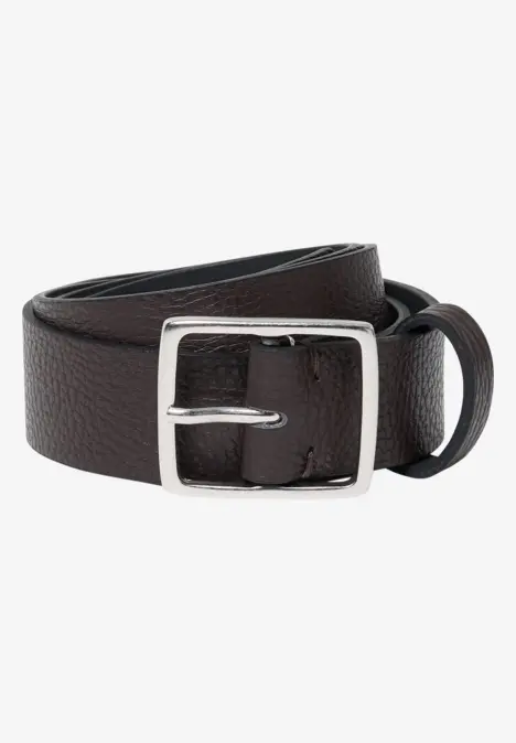Ceinture basique à boucle carrée Dark Brown