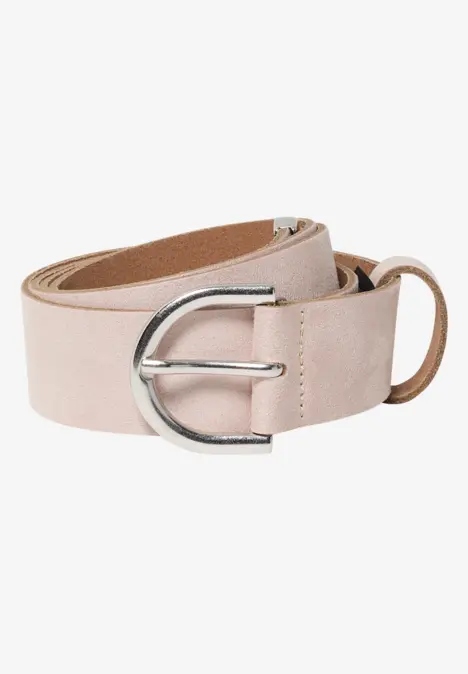 Ceinture avec détails métalliques Suede Beige