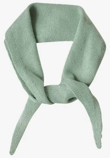 Foulard tricoté en forme de losange grayed mint mel.