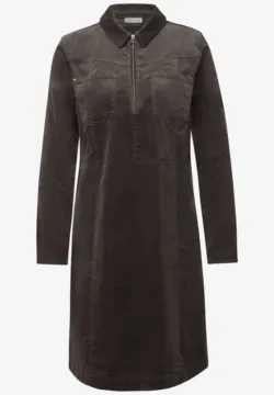 STREET-ONE Robe Midi Plissée En Mesh In Bleu | STREET-ONE