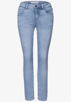 STREET ONE Jeans in destroyed look, Light Blue Destroy Wash, 32W / 28L