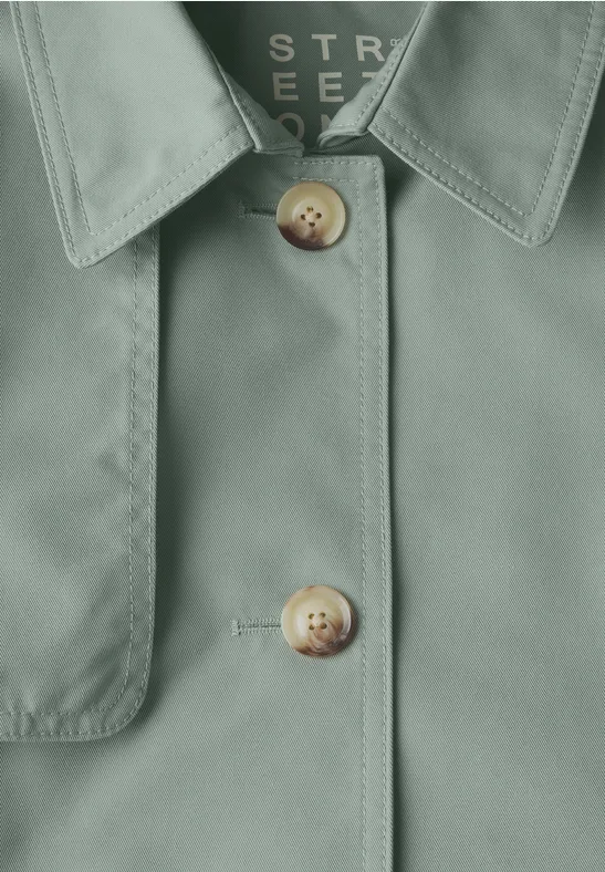 Street One Dames Trenchcoat in Groen, in size: 44 afbeelding 4
