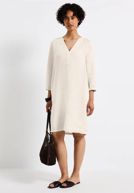 Thumbnail - Tunika-Kleid aus Leinen