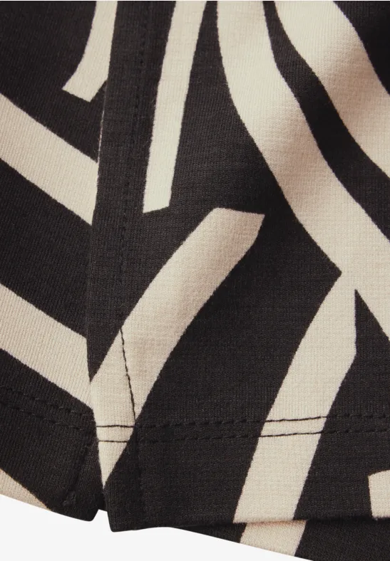 Street One Dames Mouwloze jurk in Zwart, in size: 34 afbeelding 4