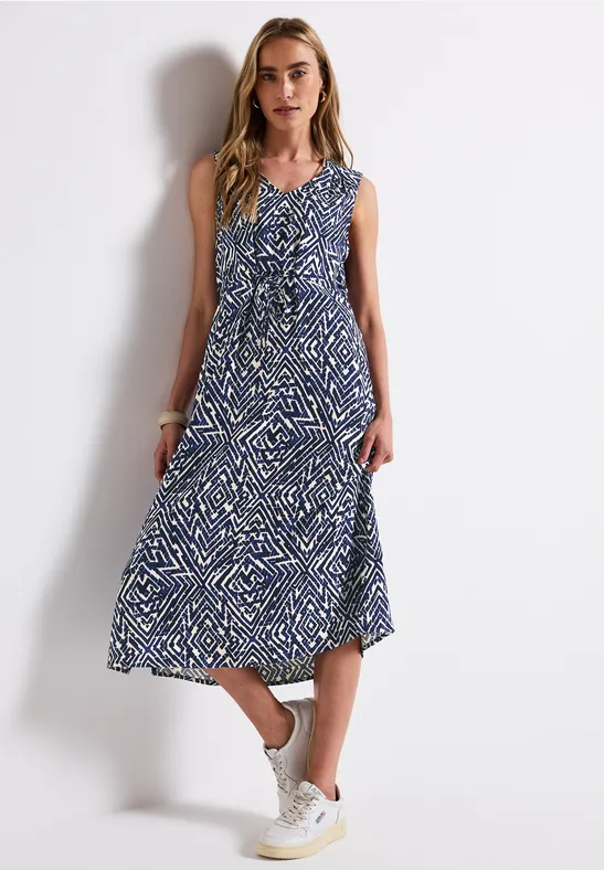 Thumbnail - Street One Frauen Ärmelloses Maxi-Kleid in Blau, Gr: 44