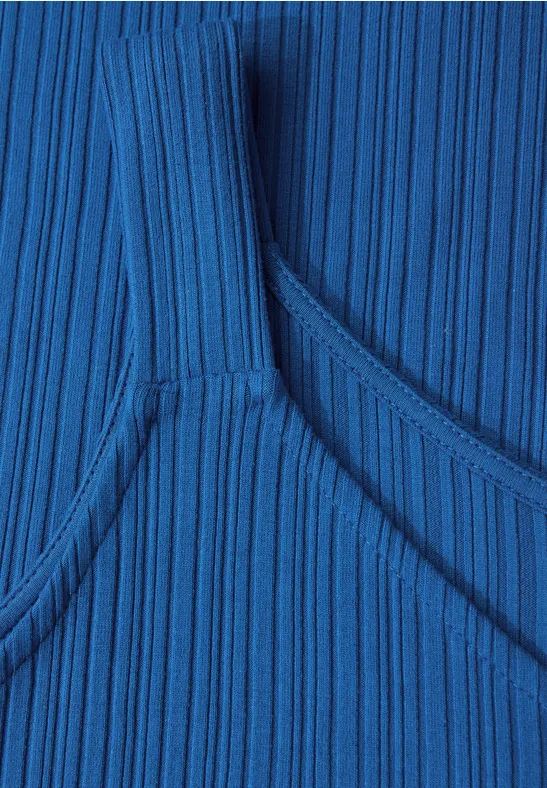 Street One Dames Riemjurk in effen kleur in Blauw, in size: 46 afbeelding 4