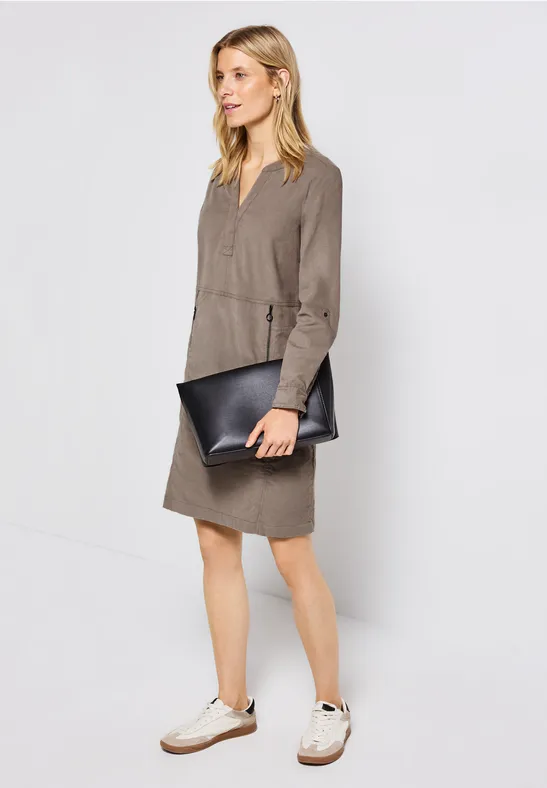 Thumbnail - Cordkleid mit Split Neck