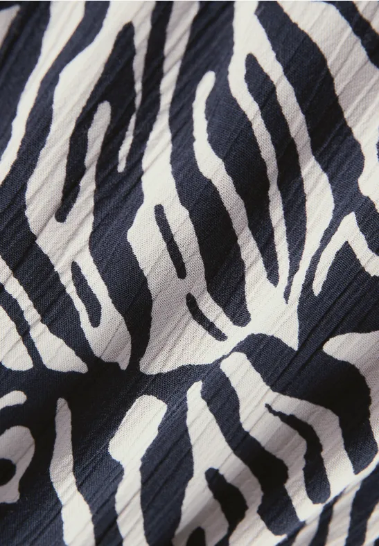 Street One Dames Tuniekjurk met patroon in Blauw, in size: 42 afbeelding 4
