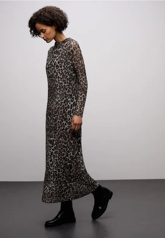 Thumbnail - Mesh-Plissée Kleid