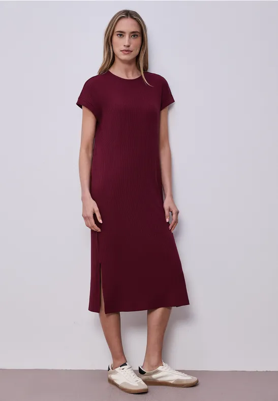 Thumbnail - Street One Midi-Kleid aus Jersey in Rippstruktur