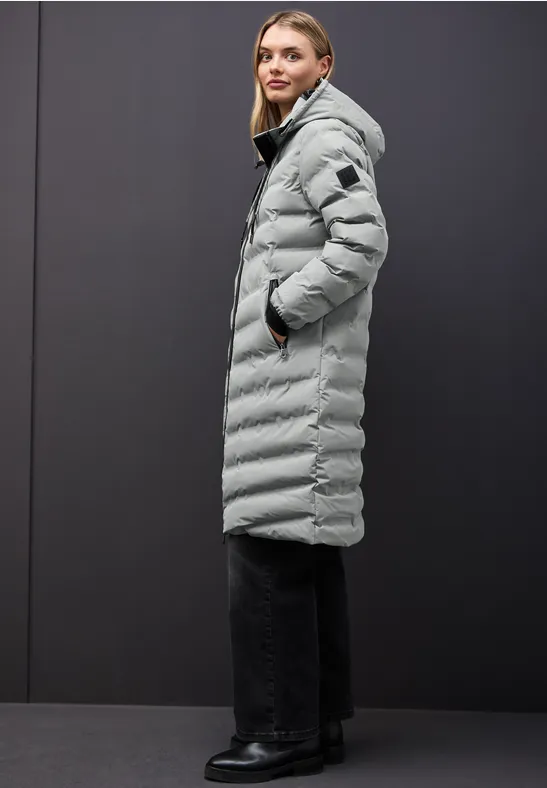 Thumbnail - Street One Frauen Jacke mit geklebten Nähten in Grün, Gr: 46