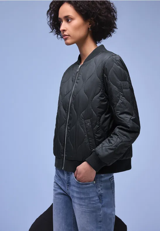 Street One Frauen Blouson in Blau, Gr: 46