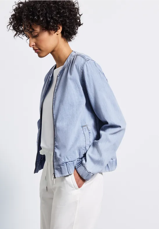 Thumbnail - Street One Frauen Jeans Blouson in Blau, Gr: 46