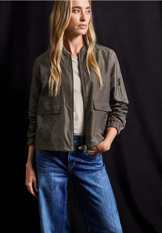Thumbnail - Street One Frauen Kurzer Blouson in Braun, Gr: 36